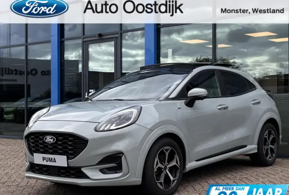 1.0 EcoBoost ST-Line 125PK Automaat Afn. Trekhaak Panodak Winterpack Adaptieve Cruise 360-Camera Blind-Spot Elek. Achterklep Keyless Privacy Glass *RIJK UITGERUST*