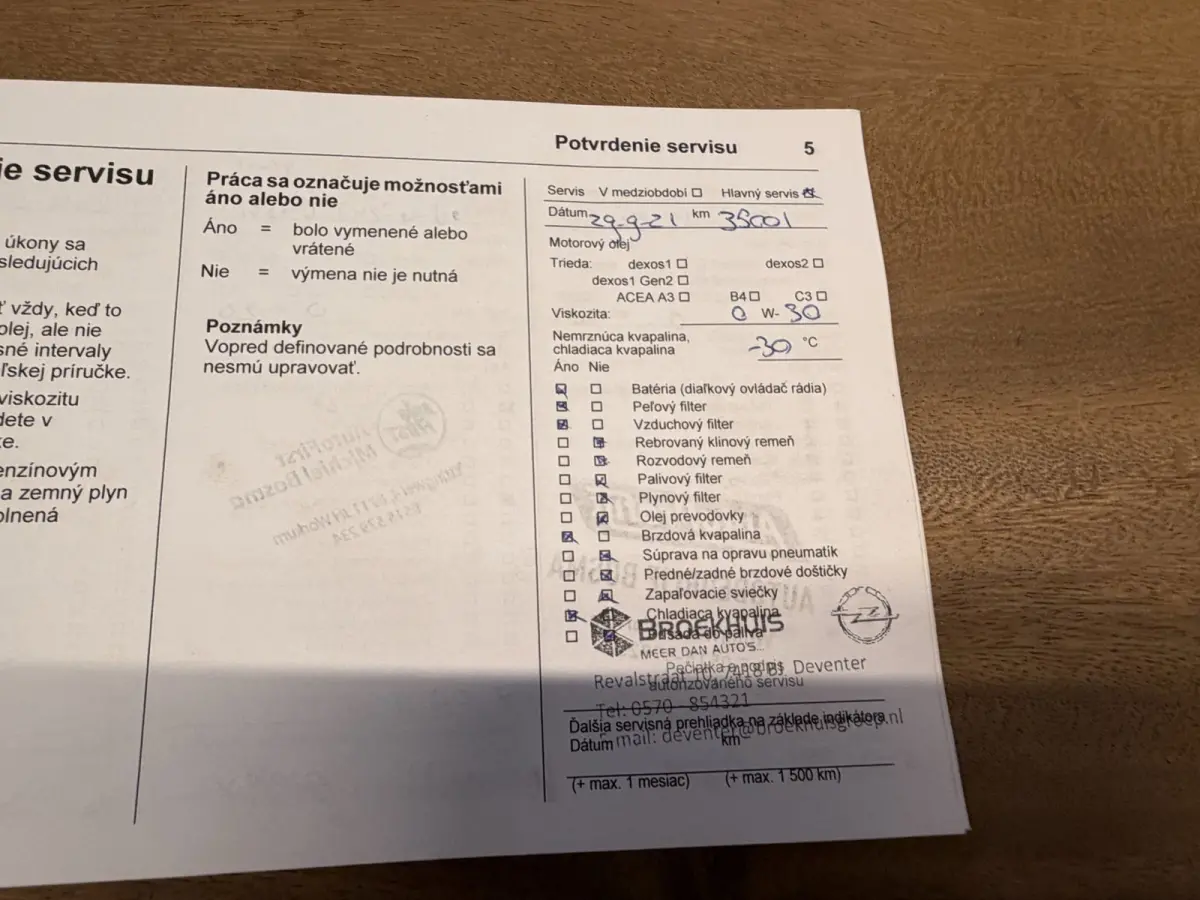 1.2 Selection / Cruise / Stoelverw. / Stuurverw. / Onderhoud kompleet .