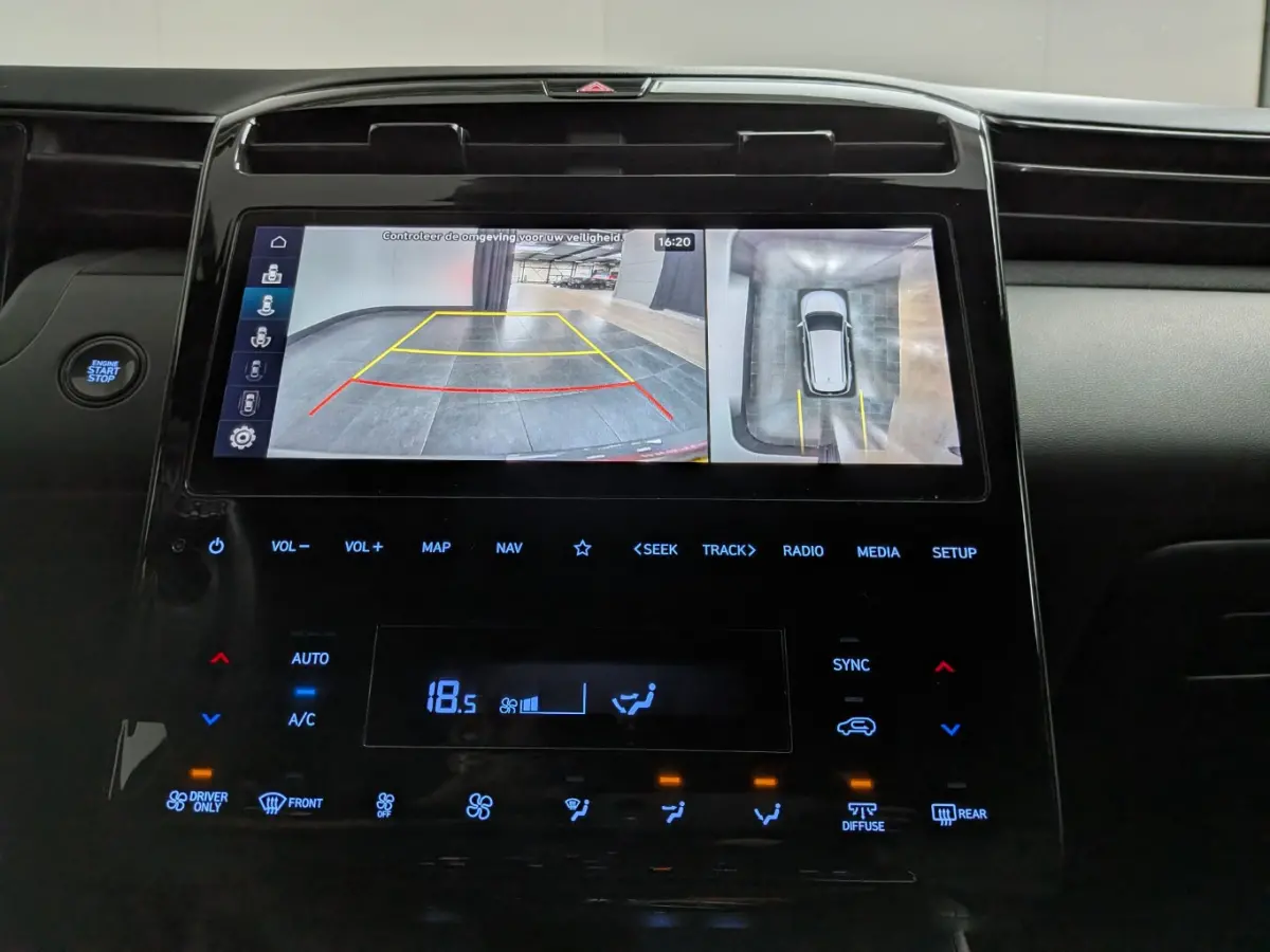1.6 T-GDI PHEV N Line 4WD l 360gr Camera l Elektr. Stoelen incl Verwarming l Dodehoek Detectie l Elekt. klep l 19" l