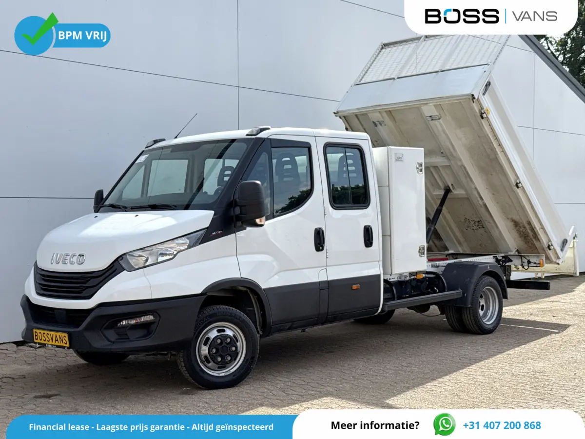 35C16 3.0 Dubbele Cabine Kipper Dubbellucht 3,5t Trekhaak 6 Stoelen Airco Cruise Control Luchtgeveerde stoel Benne Tipper