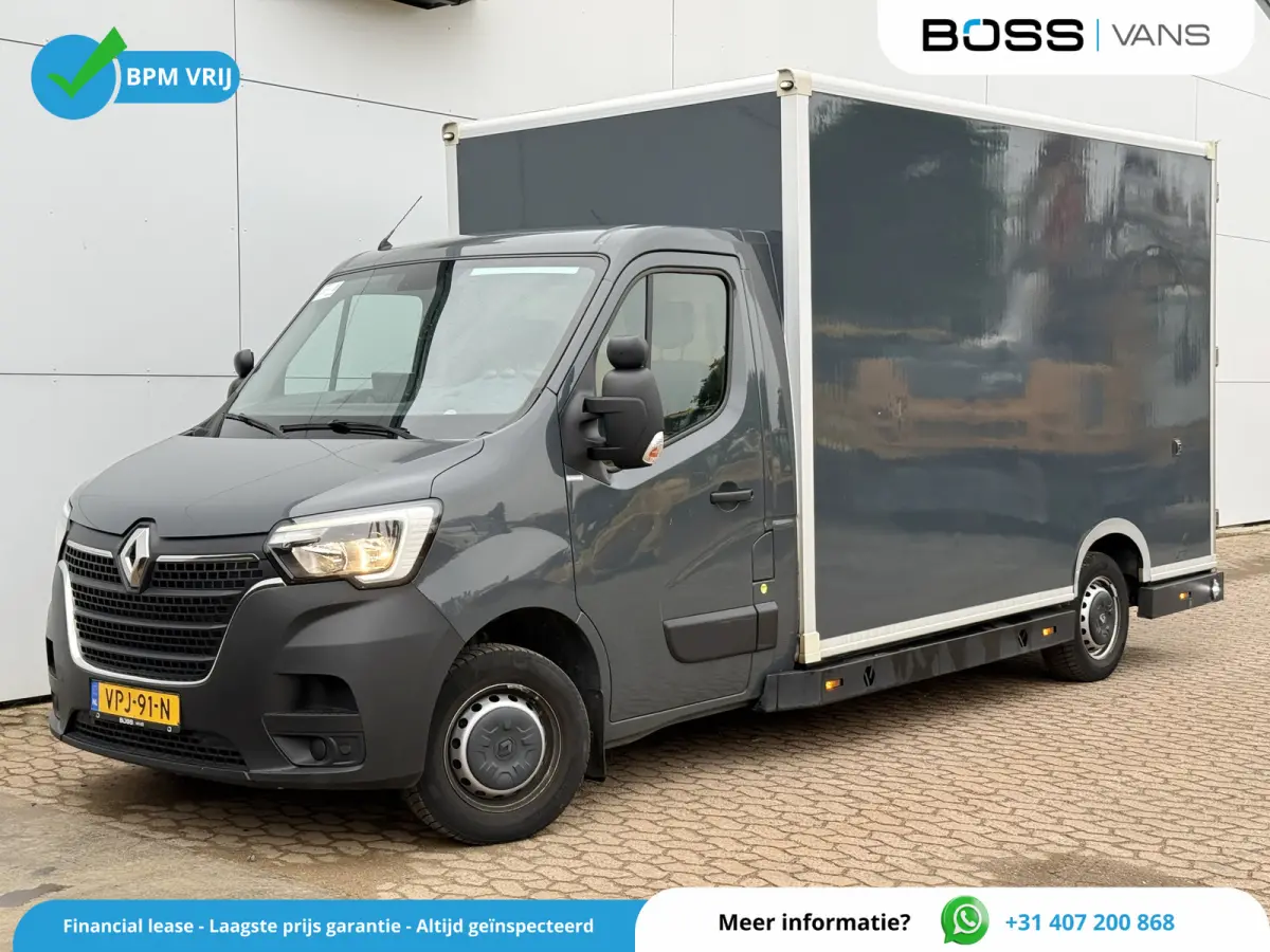 Plancher T35 2.3 DCI 150PK Automaat Bakwagen Airco Cruise Control Camera Parkeersensoren Foodtruck Meubelbak Frietkar Paardenwagen