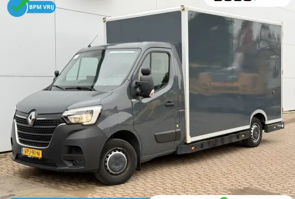 Plancher T35 2.3 DCI 150PK Automaat Bakwagen Airco Cruise Control Camera Parkeersensoren Foodtruck Meubelbak Frietkar Paardenwagen