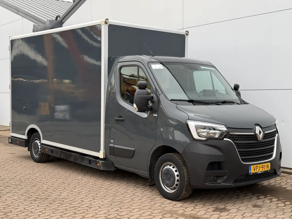 Plancher T35 2.3 DCI 150PK Automaat Bakwagen Airco Cruise Control Camera Parkeersensoren Foodtruck Meubelbak Frietkar Paardenwagen