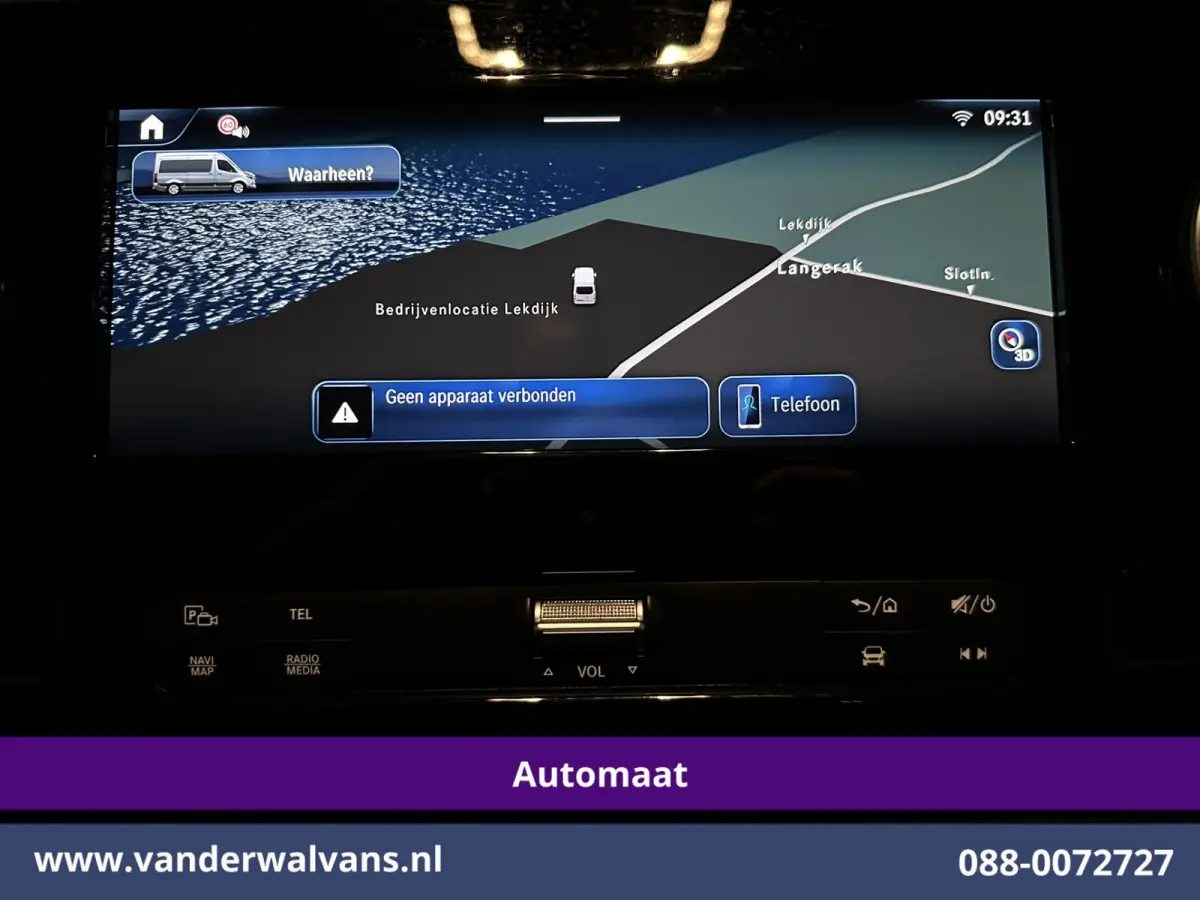 317 CDI 170pk 9G-Tronic Automaat XL MBUX L2H2 Euro6 Airco | Camera | Navigatie | Cruisecontrol | LED Chauffeursstoel, Stoelverwarming, Parkeersensoren, Bijrijdersbank