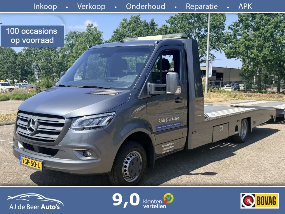 519 3.0 CDI L3 EURO VI-D Tijhof Aluliner oprijwagen full optie met aanhanger