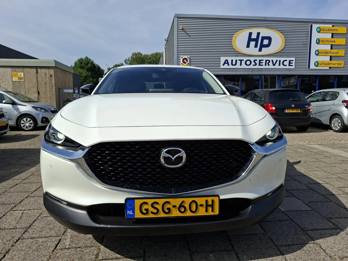2.0 e-SkyActiv-G M Hybrid Homura PearlWhite Adaptive-Cruise Carplay Elek.Achterklep Achteruitrijcamera Head-Up NAP!