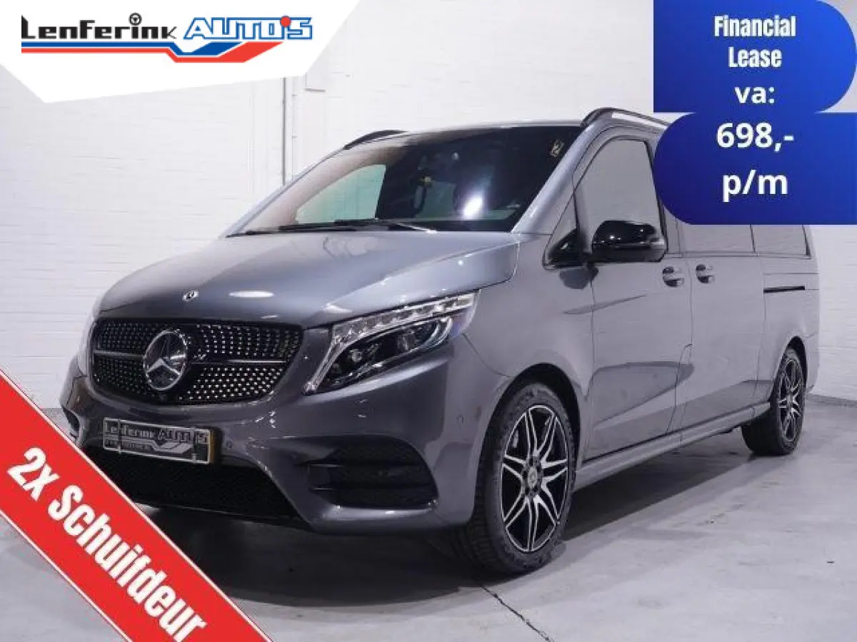V-klasse 300d L3 AMG Line Airmatic, Burmester Sound, NAP, Distronic, Leder Zwart, LED Koplampen, 19" LMV, Trekhaak 2.500 kg, 5-Zits