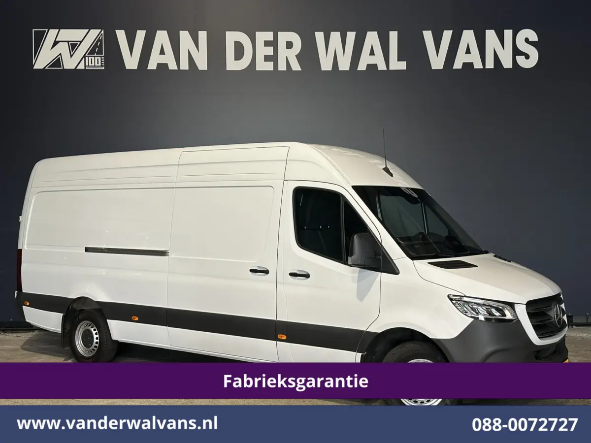 317 CDI 170pk L3H2 Fabrieksgarantie Euro6 Airco | XL MBUX | Camera | LED | Adaptieve Cruiscontrol Parkeersensoren, Bijrijdersbank