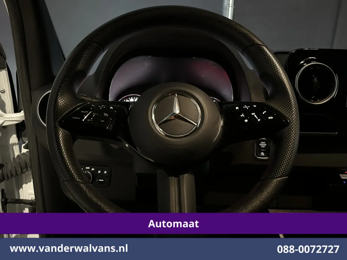 317 CDI 170pk 9G-Tronic Automaat L2H2 Model 2025 Euro6 Airco | XL MBUX | Camera | Navigatie | Adaptieve Cruisecontrol | LED Chauffeursstoel, Stoelverwarming, Parkeersensoren, Bijrijdersbank
