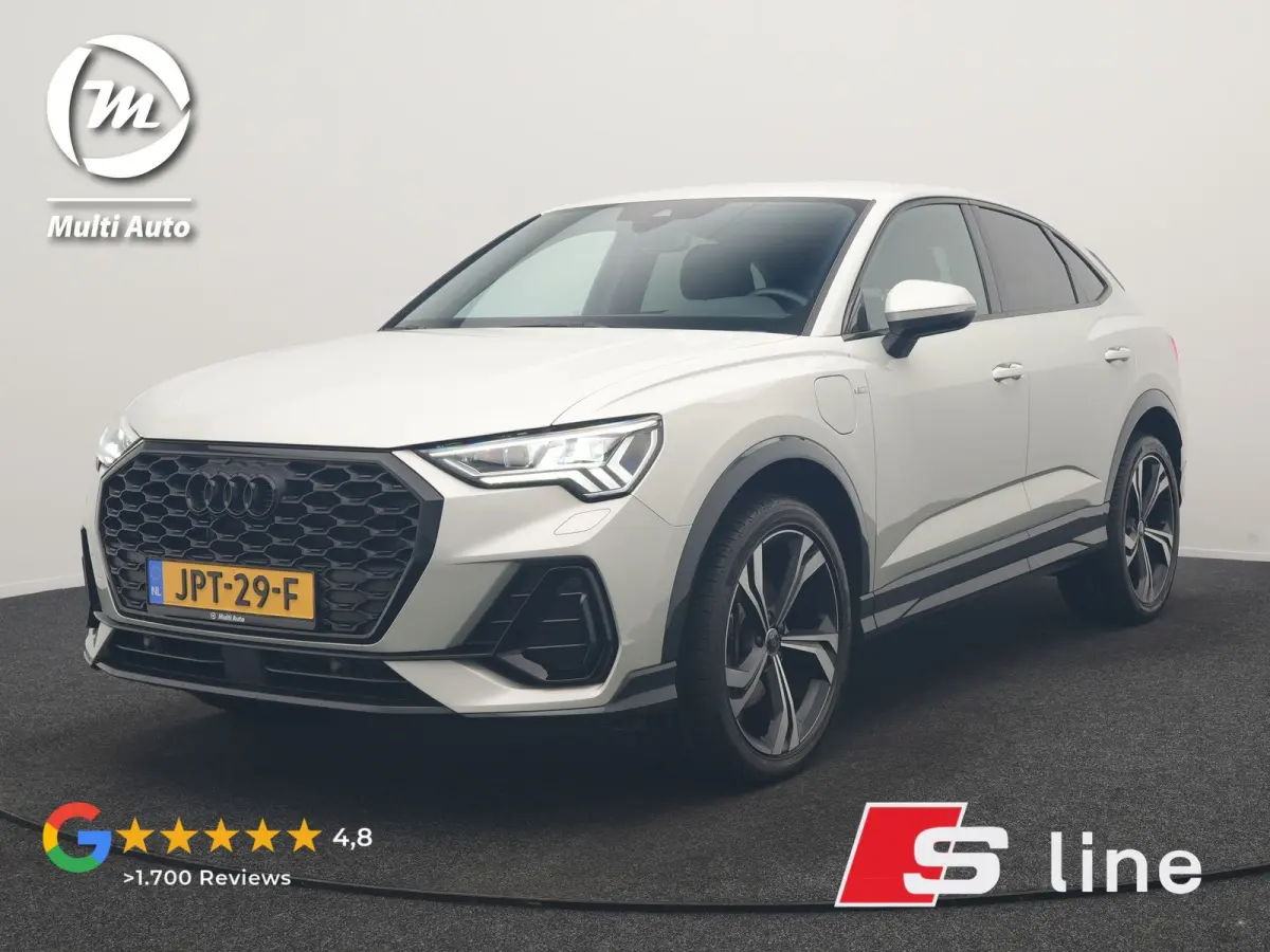 45 TFSI e 2x S Line PHEV 245pk Dealer O.H | Adaptive Cruise | Camera | Blis | Matrix LED | Sportstoelen Verwarmd | Sfeerverlichting | Navigatie | DAB | 20"L.M | Virtual | Plug In Hybrid |