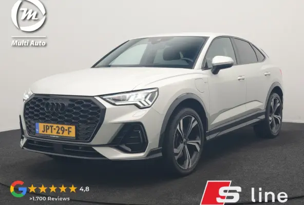 45 TFSI e 2x S Line PHEV 245pk Dealer O.H | Adaptive Cruise | Camera | Blis | Matrix LED | Sportstoelen Verwarmd | Sfeerverlichting | Navigatie | DAB | 20"L.M | Virtual | Plug In Hybrid |