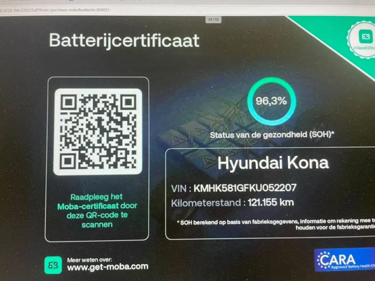 Premium 64 kWh - Carplay, Camera, Stoelverw, Half Leer, SOH 96,3%