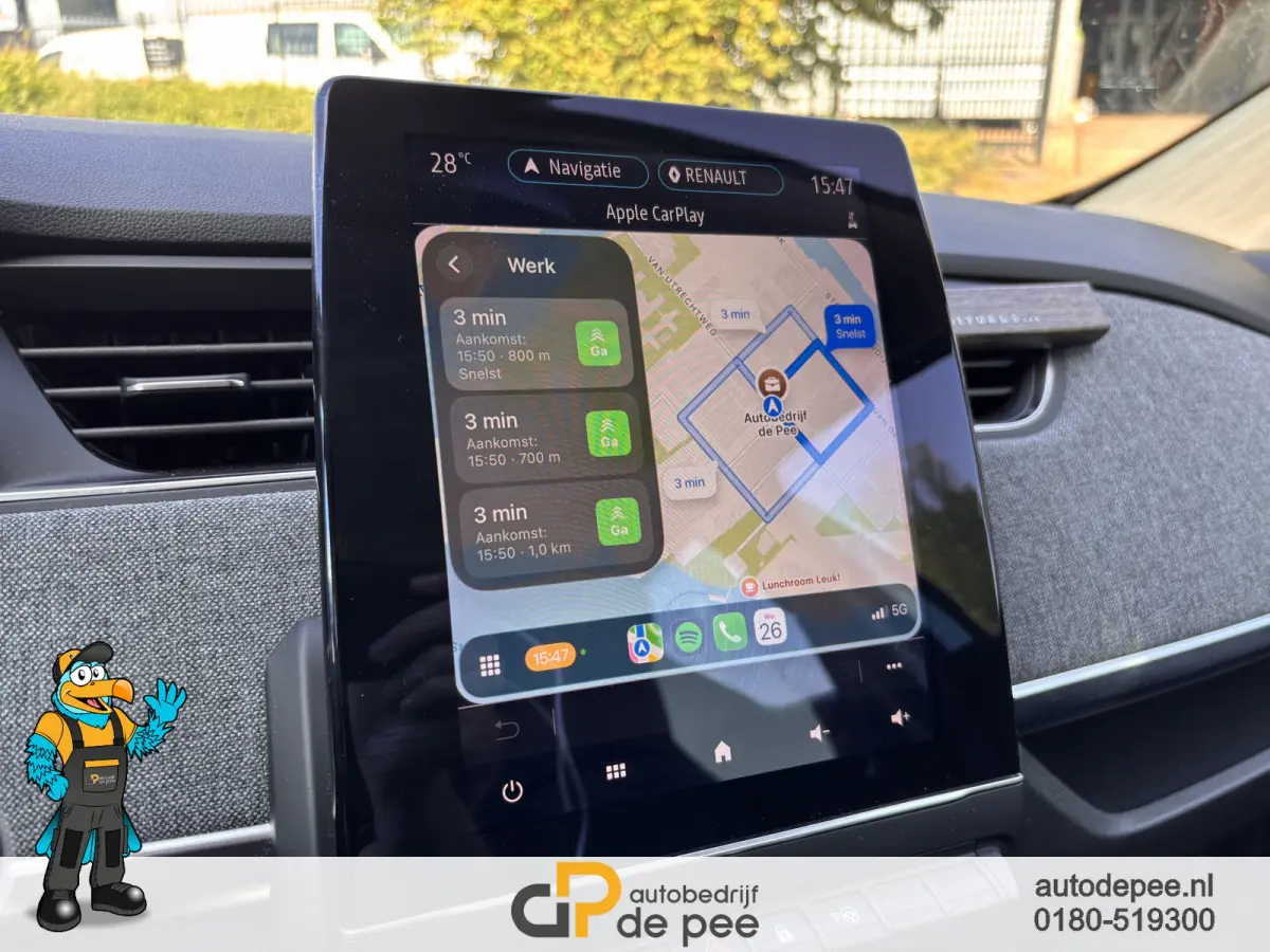 R135 Intens 52 kWh GARANTIE/SOH 92%/HUURACCU/CRUISE/CLIMA/CARPLAY/PARKEERSENS. V+A/CAMERA/LICHTMETAAL rijklaarprijs!