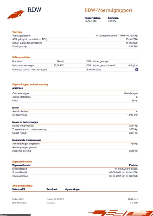 330 2.0 TDCI L2H2 Trend