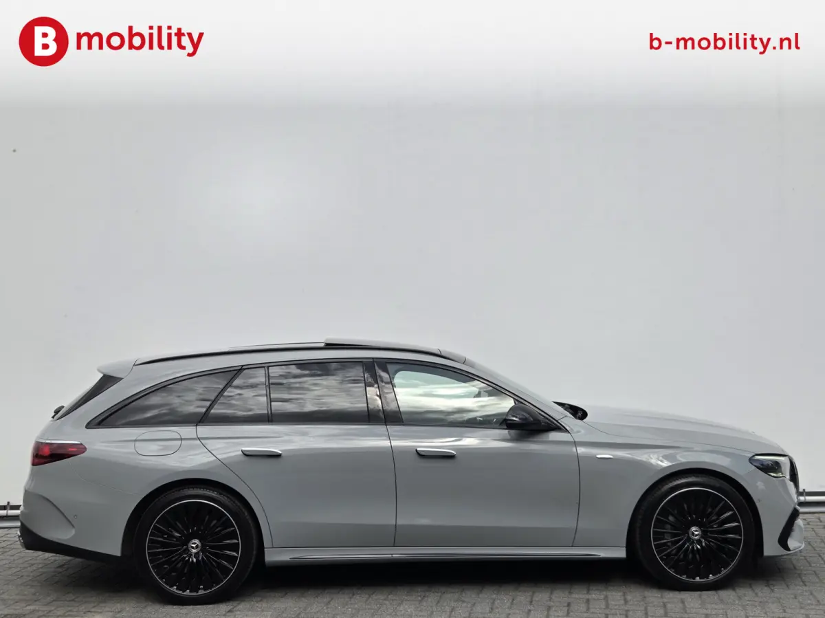 300 e AMG Line Alpinegrijs Trekhaak 2100kg Panoramadak | 360 Camera | Burmester | Distronic Plus | Sportstoelen