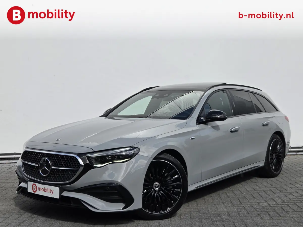 300 e AMG Line Alpinegrijs Trekhaak 2100kg Panoramadak | 360 Camera | Burmester | Distronic Plus | Sportstoelen