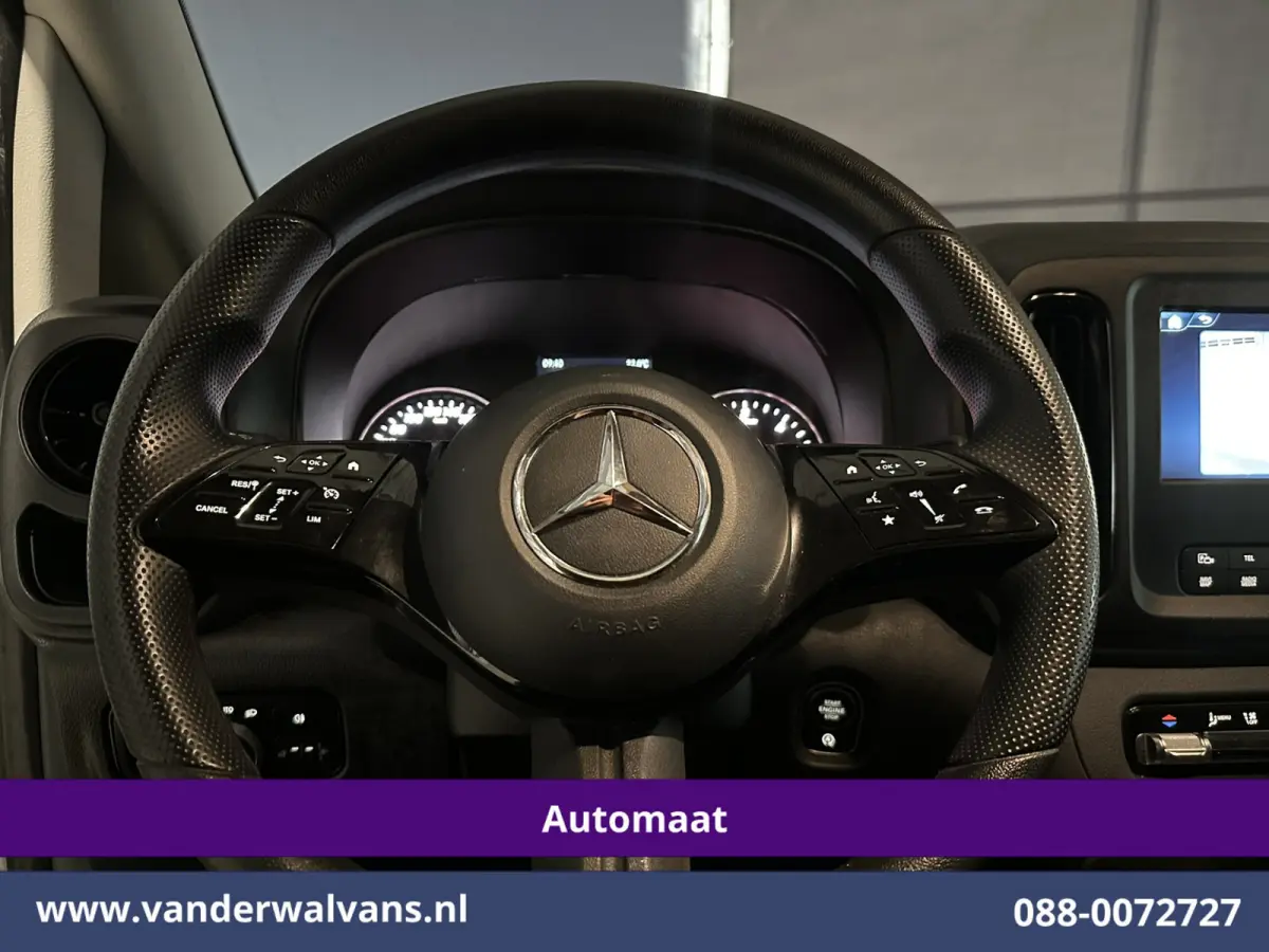 116 CDI 164pk 9G-Tronic Automaat L3H1 Model 2025 Euro6 Airco | XL MBUX | Camera | Navigatie | Adaptieve Cruisecontrol Stoelverwarming, Bijrijdersbank
