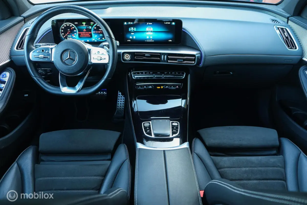 400 4MATIC AMG Line Premium+ 80 kWh | 95,7% SOH | Schuif-kanteldak | Trekhaak | HUD | ACC | Stoelverwarming | Memory | Ambient | 360 camera | 21 " AMG Multispaak