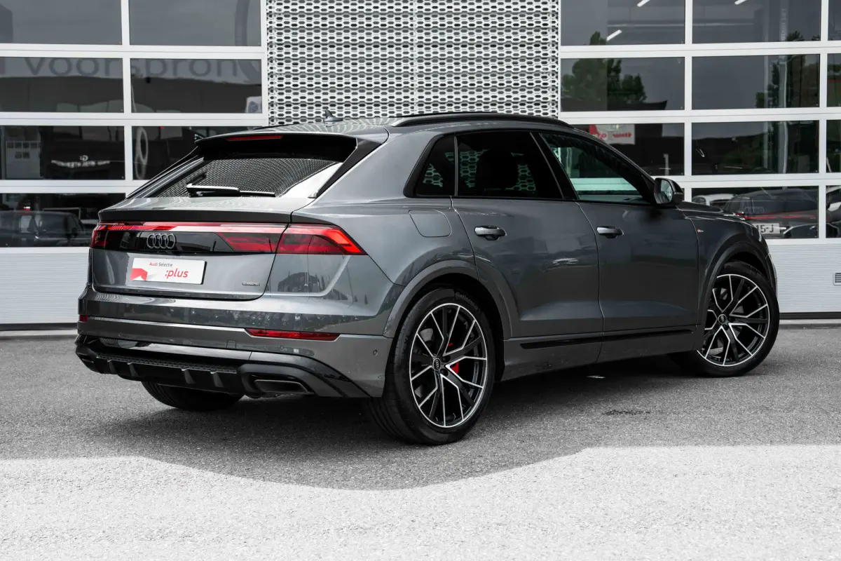 55 TFSI e quattro Pro Line | Panoramadak | Trekhaak | HUD | Bang & Olufsen | Nachtzichtassistent | | Achteruitrijcamera | Audio installatie premium | Dodehoek detectie