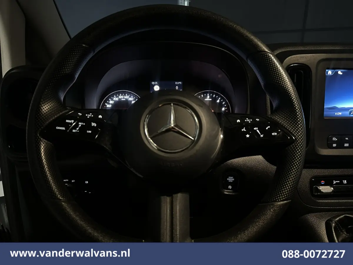 116 CDI 164pk L2H1 2025 Model Euro6 Airco | XL MBUX | Camera | Navigatie | Adaptieve Cruisecontrol Stoelverwarming, Parkeersensoren, Bijrijdersbank
