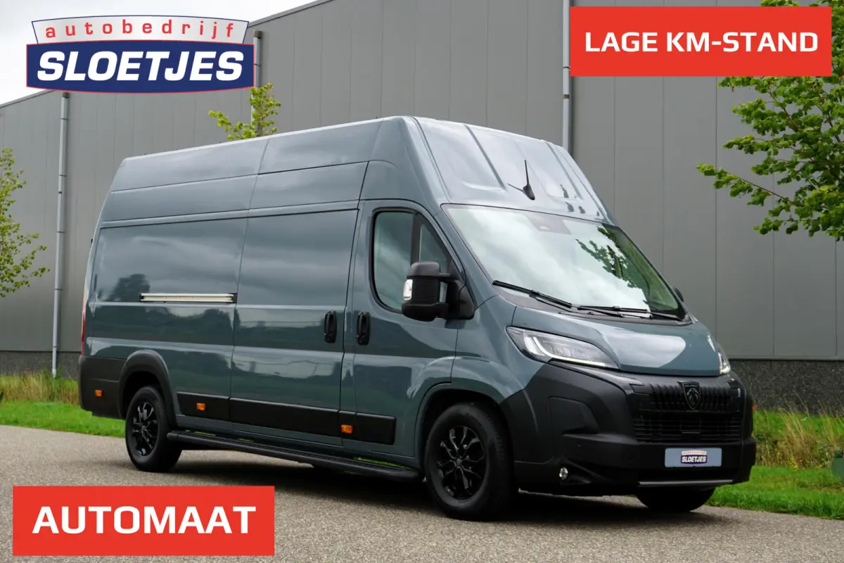 2.2 BlueHDi 180 L4H3 3.5t Zwaar Automaat |In topstaat |Full-Option |Adaptive Cruise |Groot scherm |Full-LED |Parkeersensoren rondom |2e airbag |BPM voordeel! |Mooie camperbasis