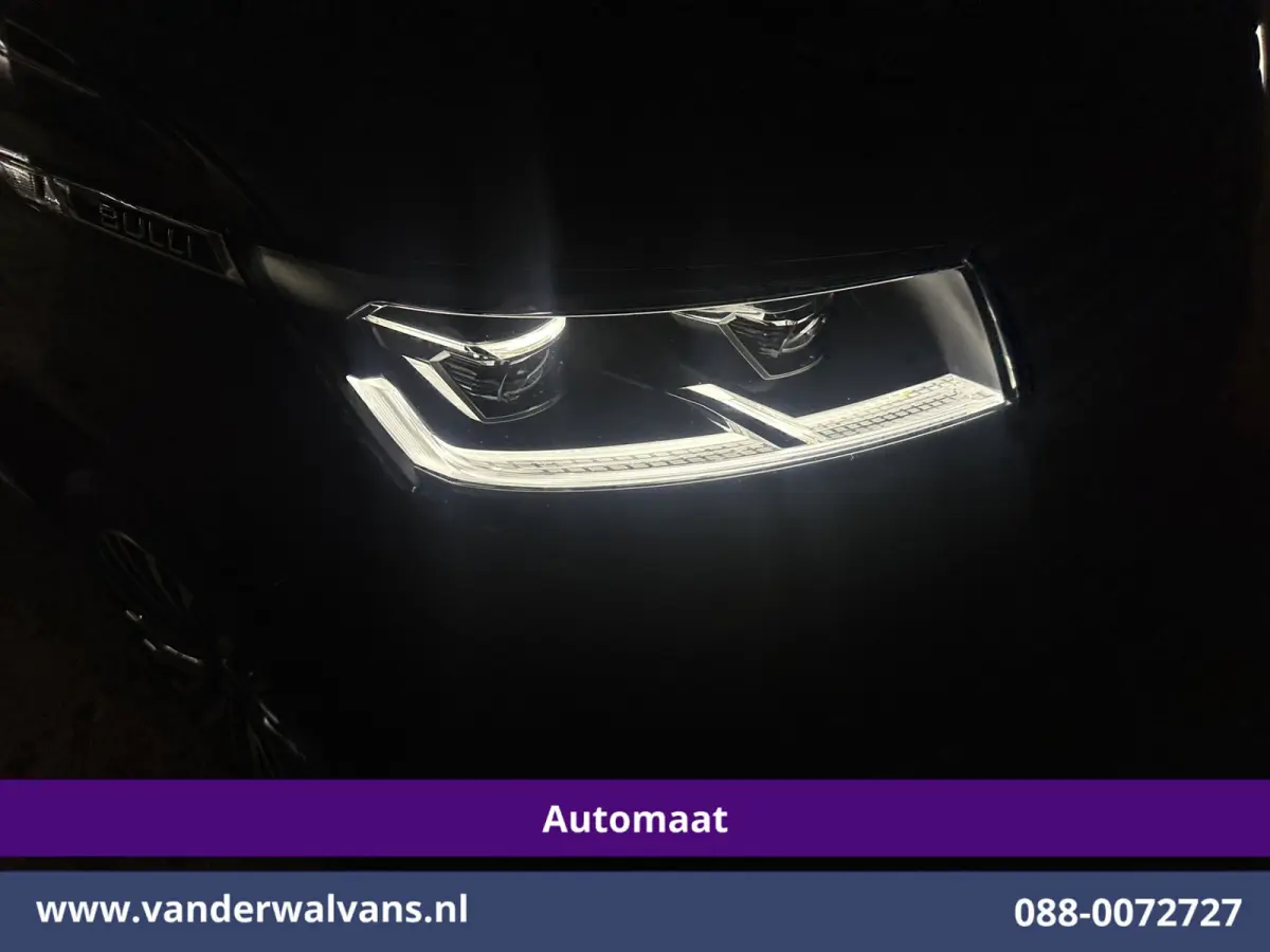 2.0 TDI 200pk Automaat L2H1 Bulli inrichting Euro6 Airco | Camera | 2500kg Trekhaak | Imperiaal | Apple Carplay | LED Adaptieve Cruisecontrol, Android Auto LM Velgen, Lederen bekleding, Stoe