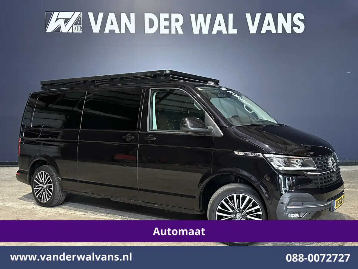 2.0 TDI 200pk Automaat L2H1 Bulli inrichting Euro6 Airco | Camera | 2500kg Trekhaak | Imperiaal | Apple Carplay | LED Adaptieve Cruisecontrol, Android Auto LM Velgen, Lederen bekleding, Stoe