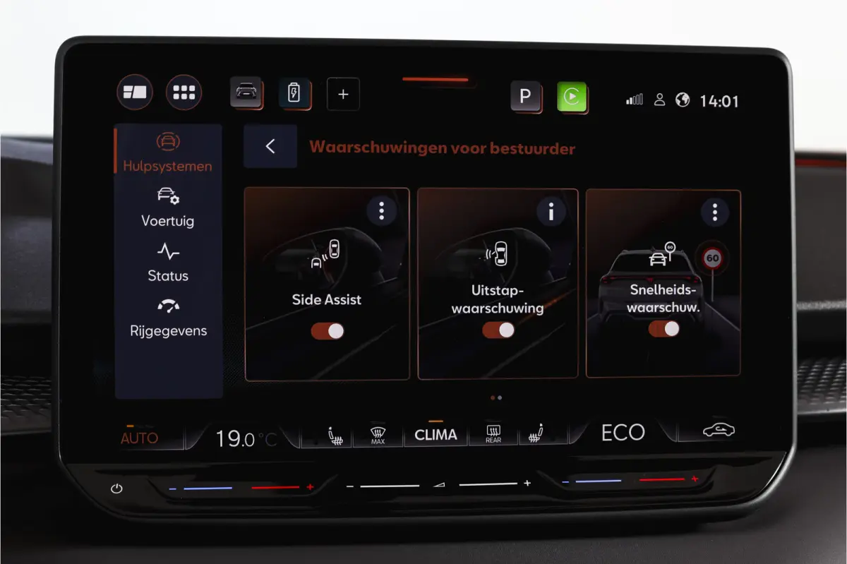 1.5 TSI e-Hybrid 272 PK VZ Performance | S/K-Panodak | Elek. Trekhaak | Matrix LED | Sennheiser | Elek. stoelen | Adapt. Cruise | Stoel-+Stuurverw. | 360 Camera | NAV+App. Connect | ECC | LM
