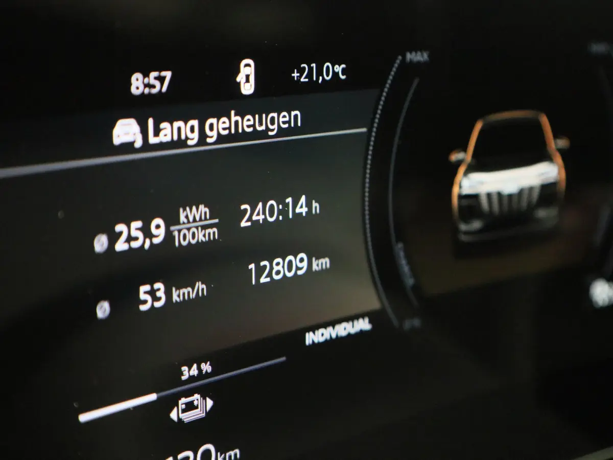 edition 83 kWh | Adaptive cruise control | Luchtvering | Glazen panoramadak | Bang & Olufsen 3D | Head-up display | Stuurverwarming | Stoelverwarming voor & achter | Elektrisch instel. voors