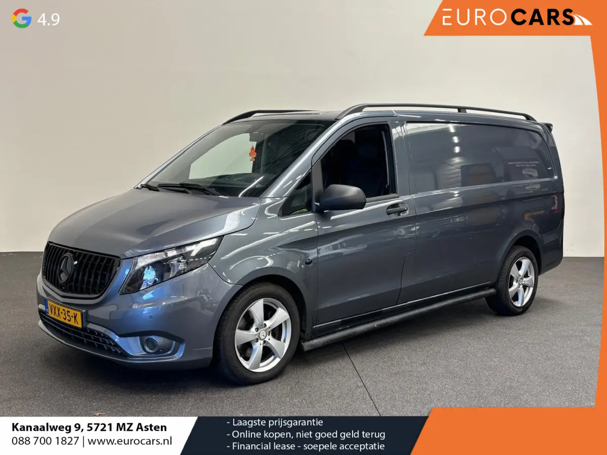 119 CDI Lang Automaat Airco Cruise Control Camera Parkeersensoren Achterklep Trekhaak Side bars