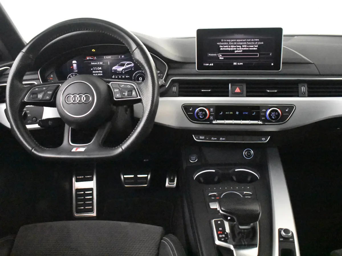 40 TFSI Sport S line edition 190PK AUTO | Trekhaak afneembaar | Elektr glazen pano-dak | Stoelverw | Climate contr | Keyless start | cruise contr | Elektr achterklep | Parkeersensoren | LED 