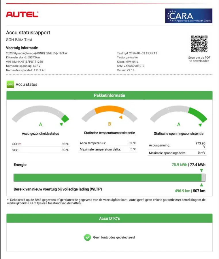 Connect 77.4 kWh / Fabrieksgarantie tot 05-2028 / Accu SoH 100 % / 1.600 kg trekgewicht / WLTP 507 km stad 710 km / CCS snel laden / Elektr. stoelen & klep / Stuur-, stoel- en achterbankverw