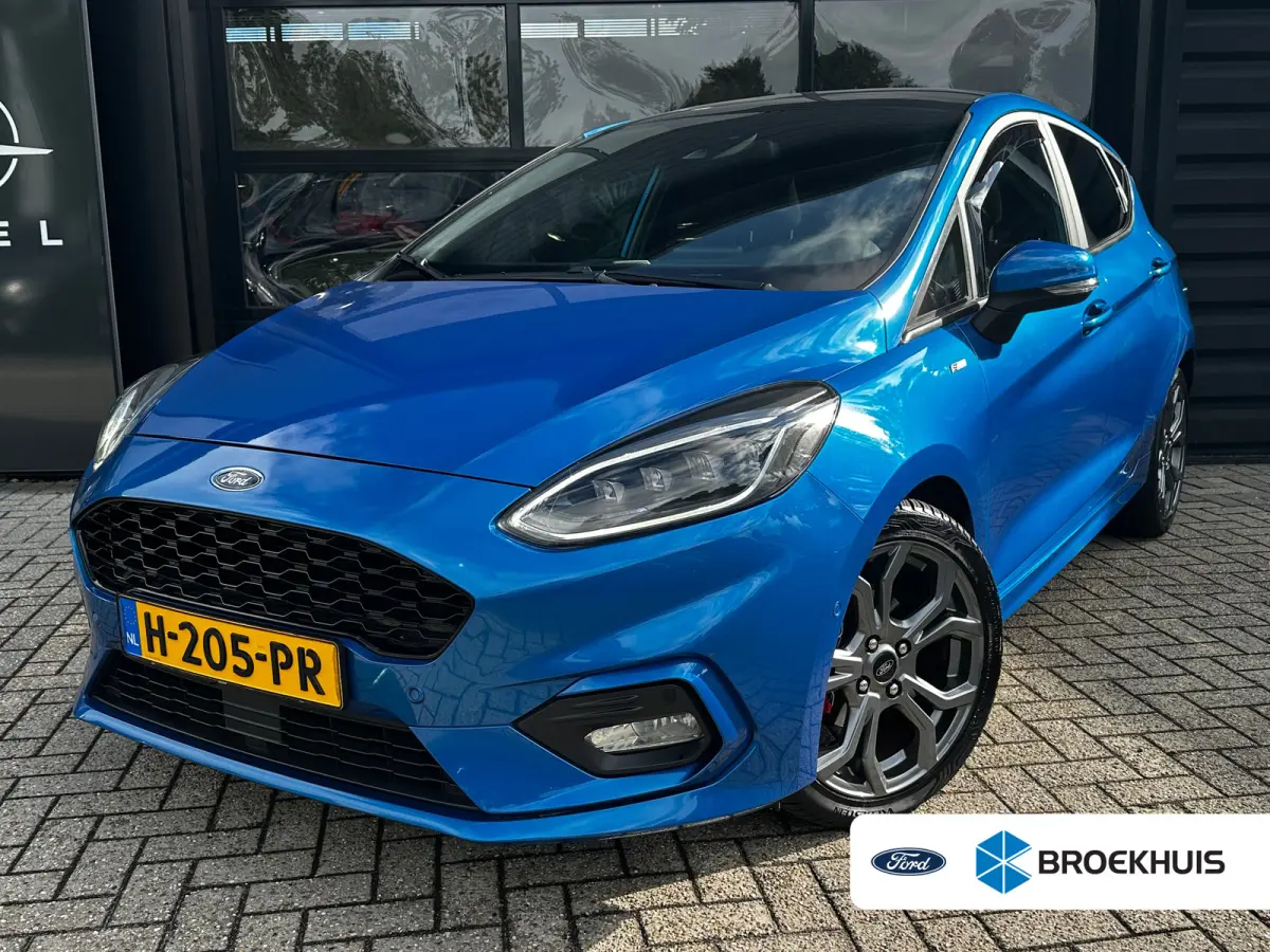 1.0 95 PK ST-Line X | ELEK. GLAZEN SCHUIF-/KANTELDAK| ADAPTIEVE CRUISE CONTROL| B&O SOUND| FULL LED| DODEHOEK DETECTIE| KEYLESS ENTRY & START| STUUR, STOEL EN VOORRUITVERWARMING| NAVIGATIE +