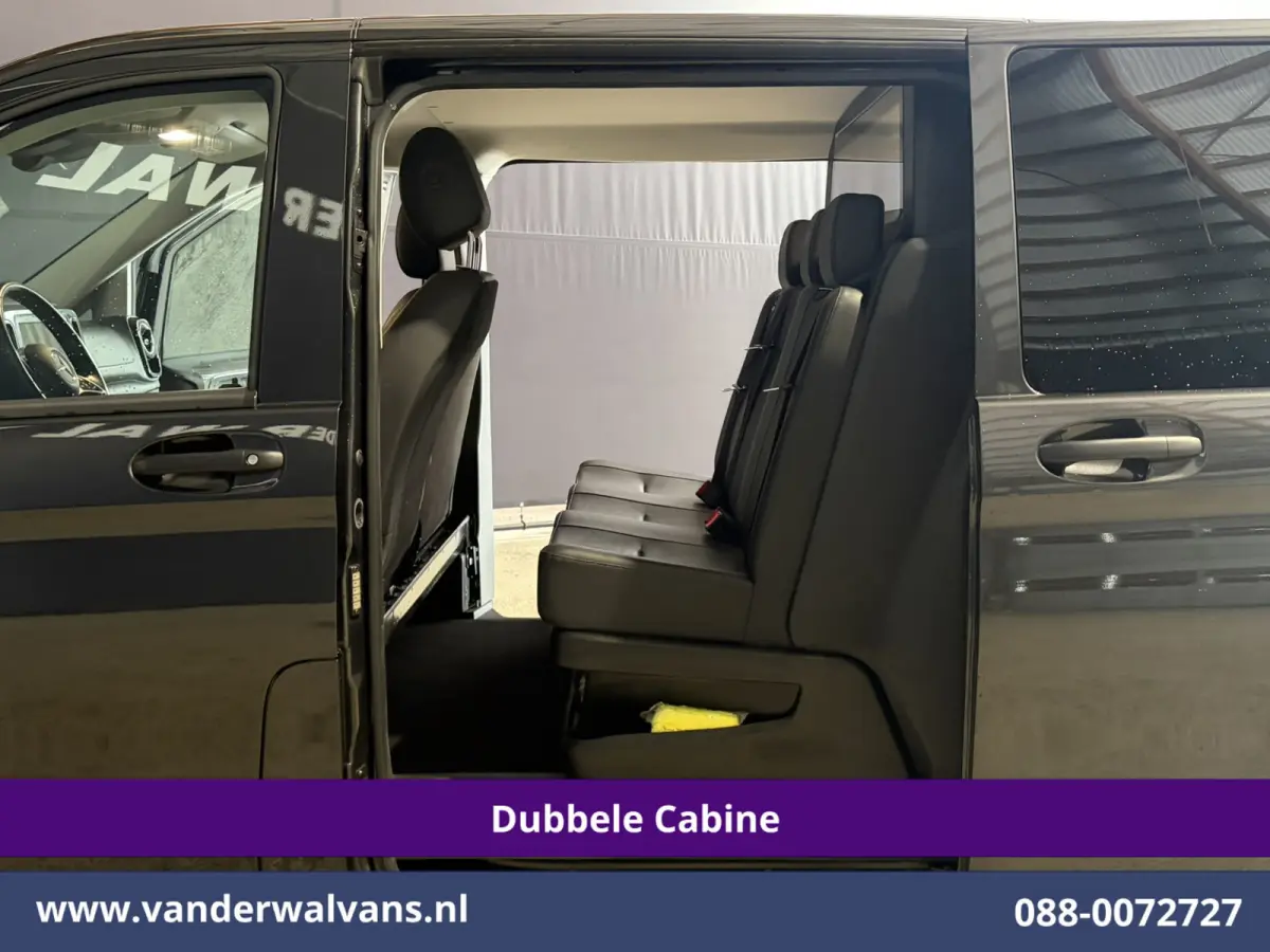 116 CDI 164pk 9G-Tronic Automaat L3H1 Dubbele Cabine Euro6 Airco | 6-Zits | 2x zijdeur | Camera Adaptieve Cruisecontrol, LM Velgen, Stoelverwarming, Leder, 2500kg Trekhaak, Parkeersensoren
