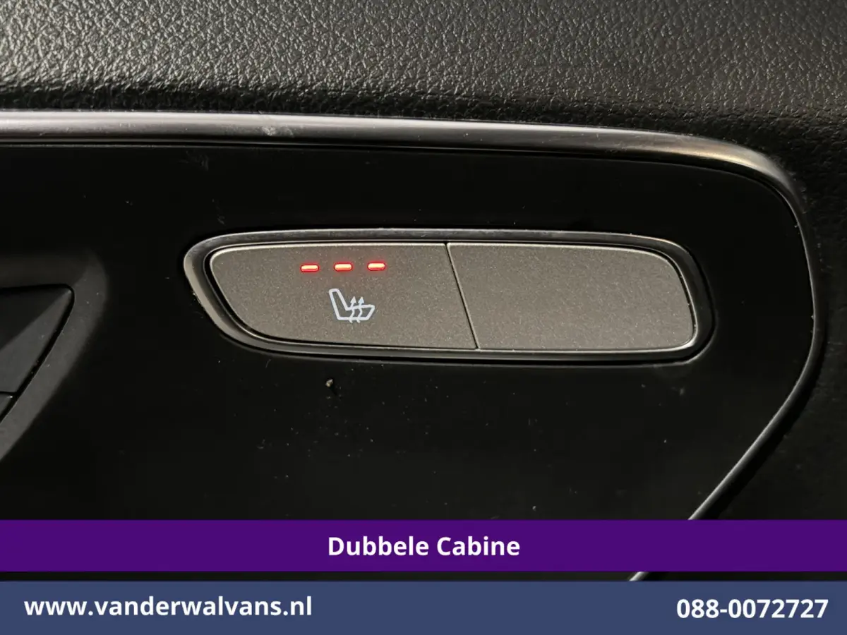 116 CDI 164pk 9G-Tronic Automaat L3H1 Dubbele Cabine Euro6 Airco | 6-Zits | 2x zijdeur | Camera Adaptieve Cruisecontrol, LM Velgen, Stoelverwarming, Leder, 2500kg Trekhaak, Parkeersensoren
