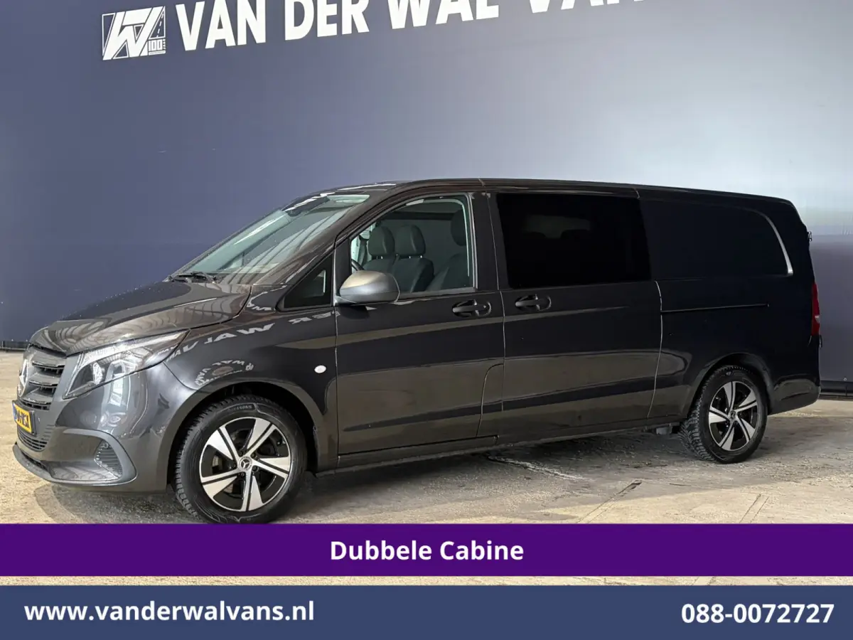 116 CDI 164pk 9G-Tronic Automaat L3H1 Dubbele Cabine Euro6 Airco | 6-Zits | 2x zijdeur | Camera Adaptieve Cruisecontrol, LM Velgen, Stoelverwarming, Leder, 2500kg Trekhaak, Parkeersensoren