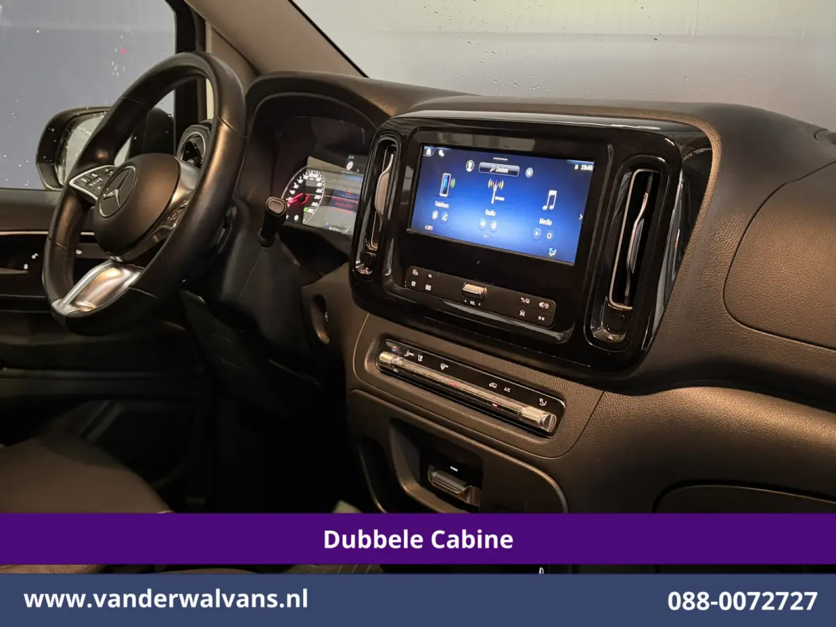 116 CDI 164pk 9G-Tronic Automaat L3H1 Dubbele Cabine Euro6 Airco | 6-Zits | 2x zijdeur | Camera Adaptieve Cruisecontrol, LM Velgen, Stoelverwarming, Leder, 2500kg Trekhaak, Parkeersensoren