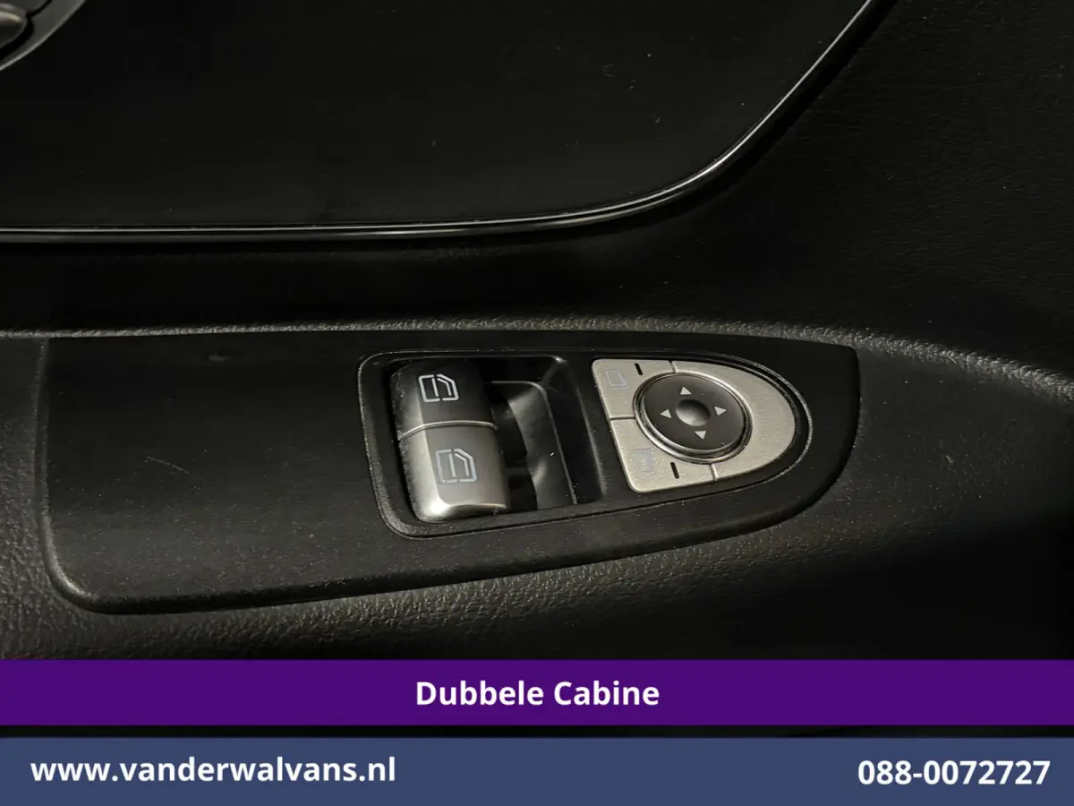 116 CDI 164pk 9G-Tronic Automaat L3H1 Dubbele Cabine Euro6 Airco | 6-Zits | 2x zijdeur | Camera Adaptieve Cruisecontrol, LM Velgen, Stoelverwarming, Leder, 2500kg Trekhaak, Parkeersensoren