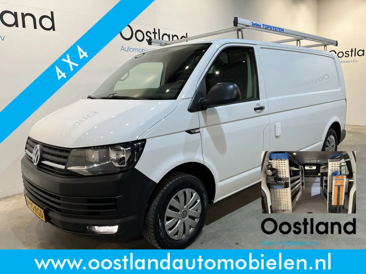 2.0 TDI L2H1 4Motion 4X4 150 PK / Servicebus / Sortimo Inrichting / Euro 6 / Airco / Camera / Trekhaak / Cruise Control / Navigatie / Klep / Imperiaal