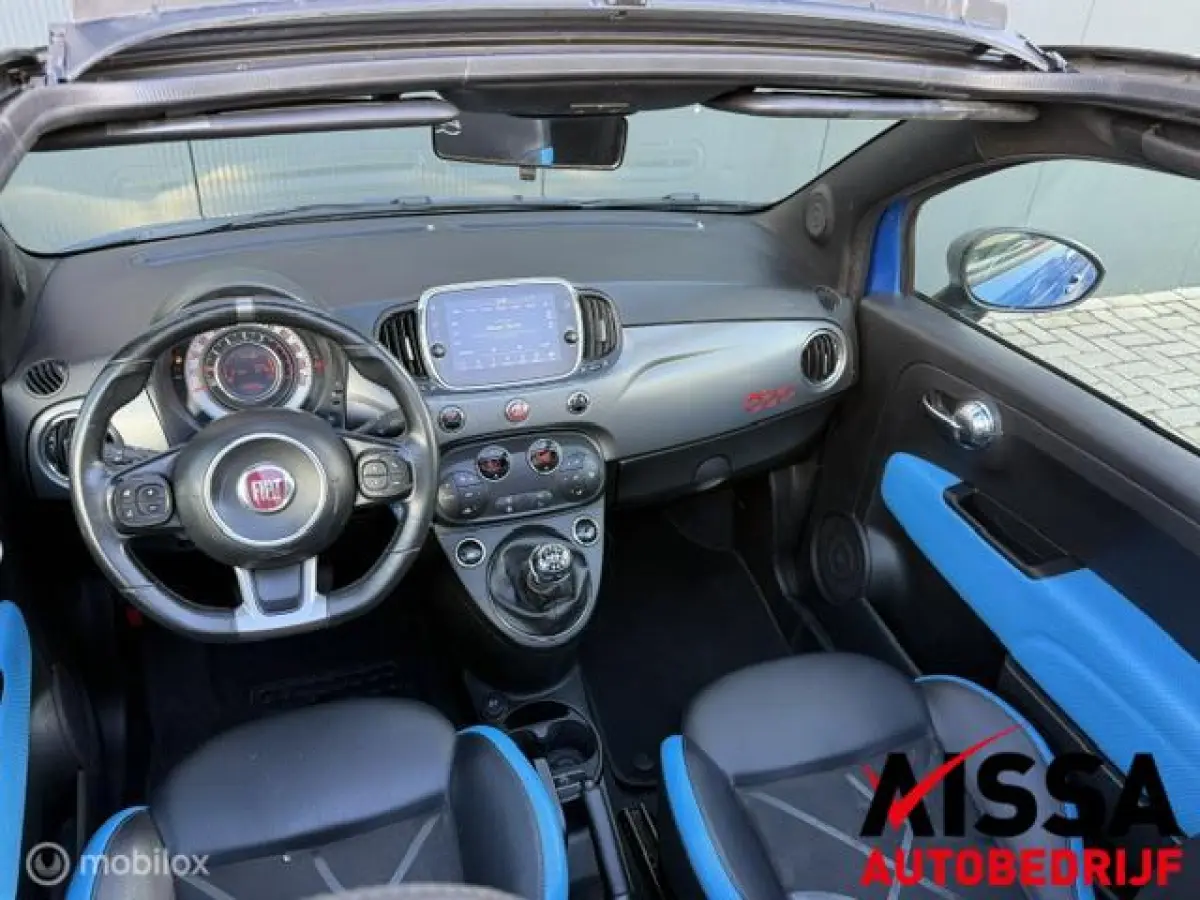 0.9 TwinAir Turbo Riva 105pk Zesbak Speciale Uitvoering Cabrio Navi Leer Cruise Clima Pdc