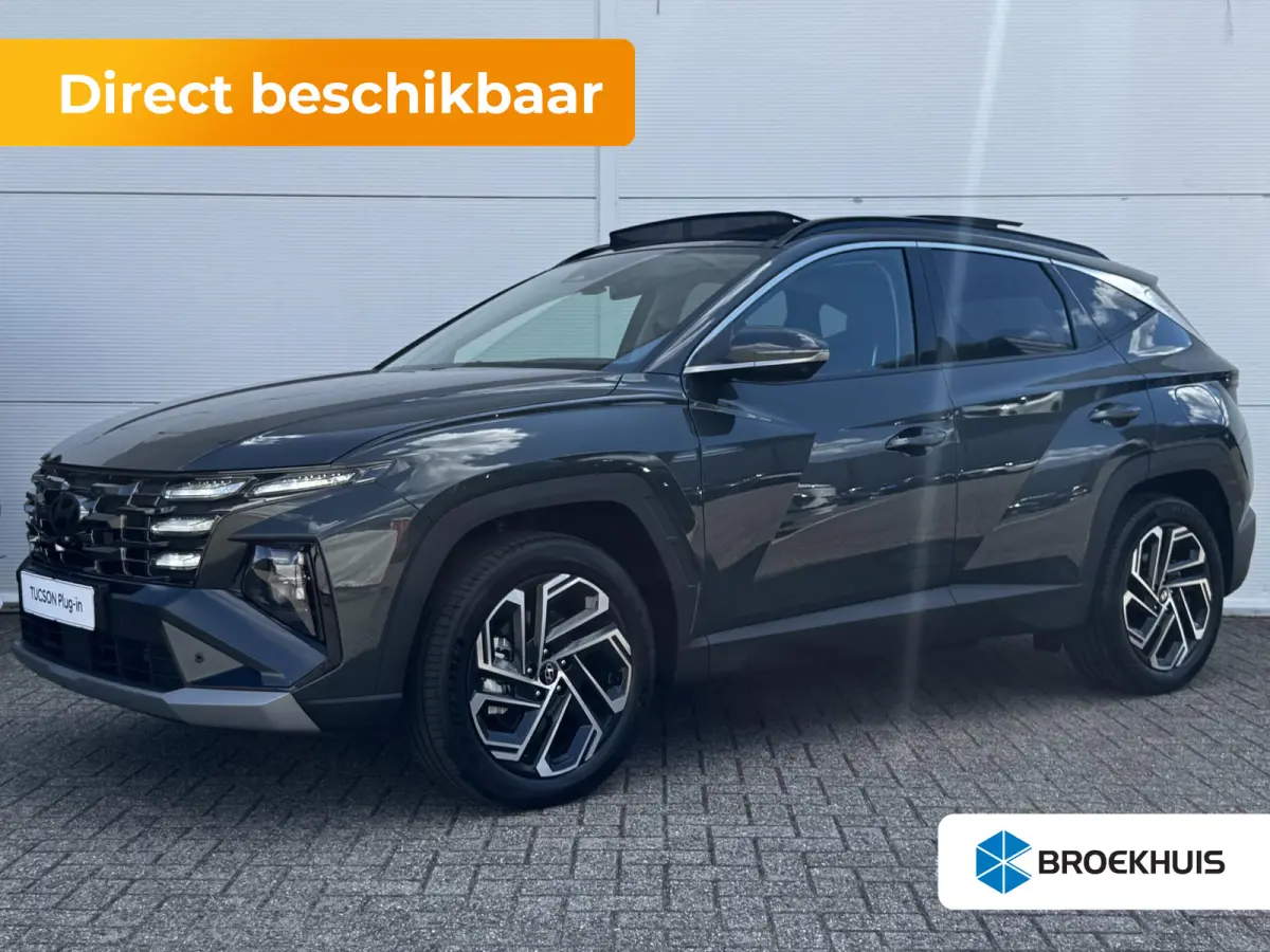 1.6 T-GDI PHEV Premium Sky/ €6.000,- Voordeel / Modeljaar 2026 / Direct beschikbaar / Rijklaarprijs / 19-inch lichtmetalen velgen | Cypress Green | elektrisch glazen panorama-dak | Apple C