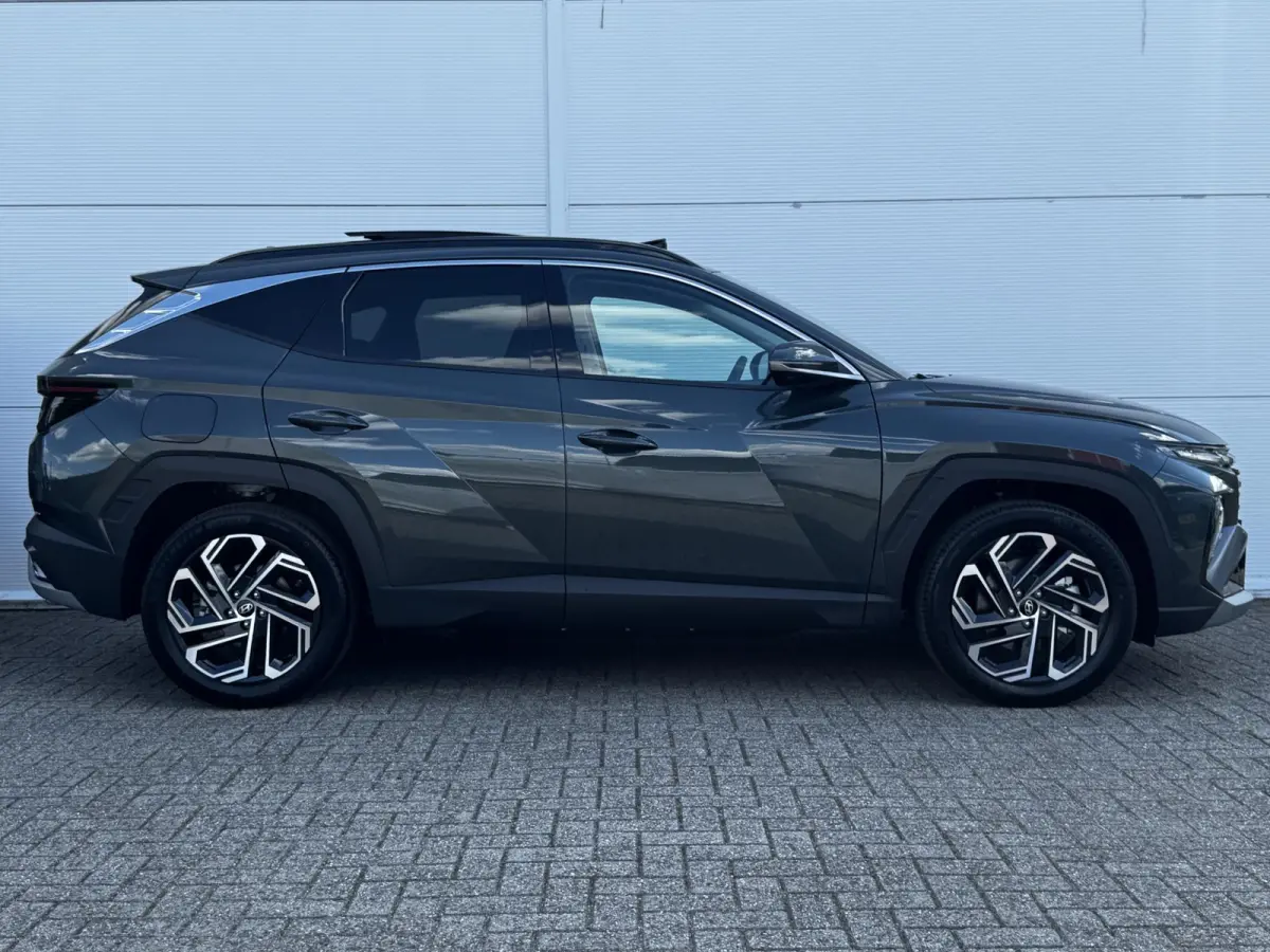 1.6 T-GDI PHEV Premium Sky/ €6.000,- Voordeel / Modeljaar 2026 / Direct beschikbaar / Rijklaarprijs / 19-inch lichtmetalen velgen | Cypress Green | elektrisch glazen panorama-dak | Apple C