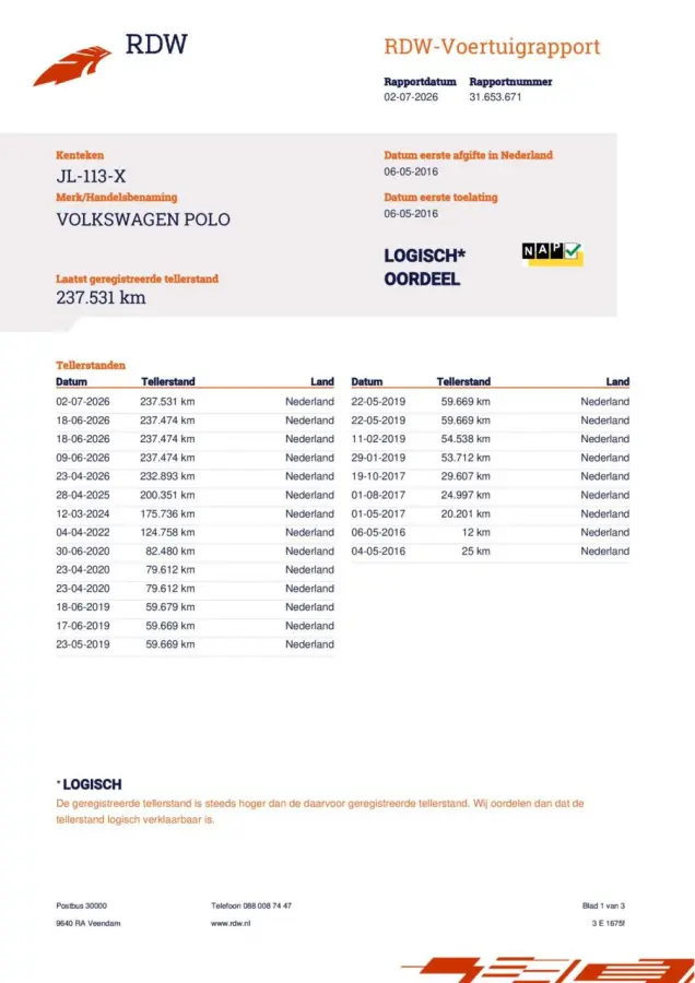 1.0 BlueMotion Edition (Bj 2016') Orig.NL