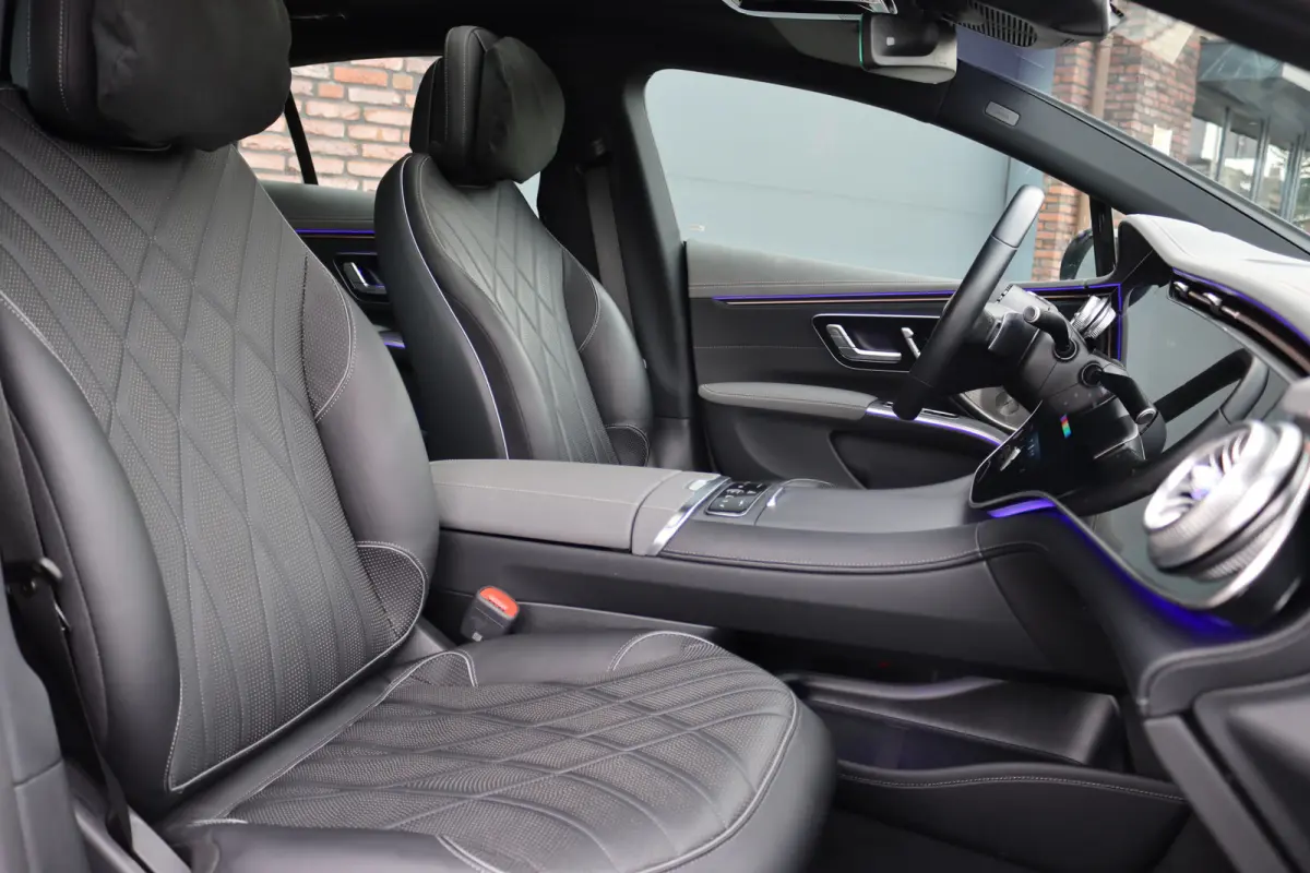 450+ Luxury Line 108 kWh | Luchtvering | Achterasbesturing | Hyperscreen | Distronic+ | MBUX Tablet | Elek. Achterbank | Nekverwarming | Massage | Burmester | HUD |