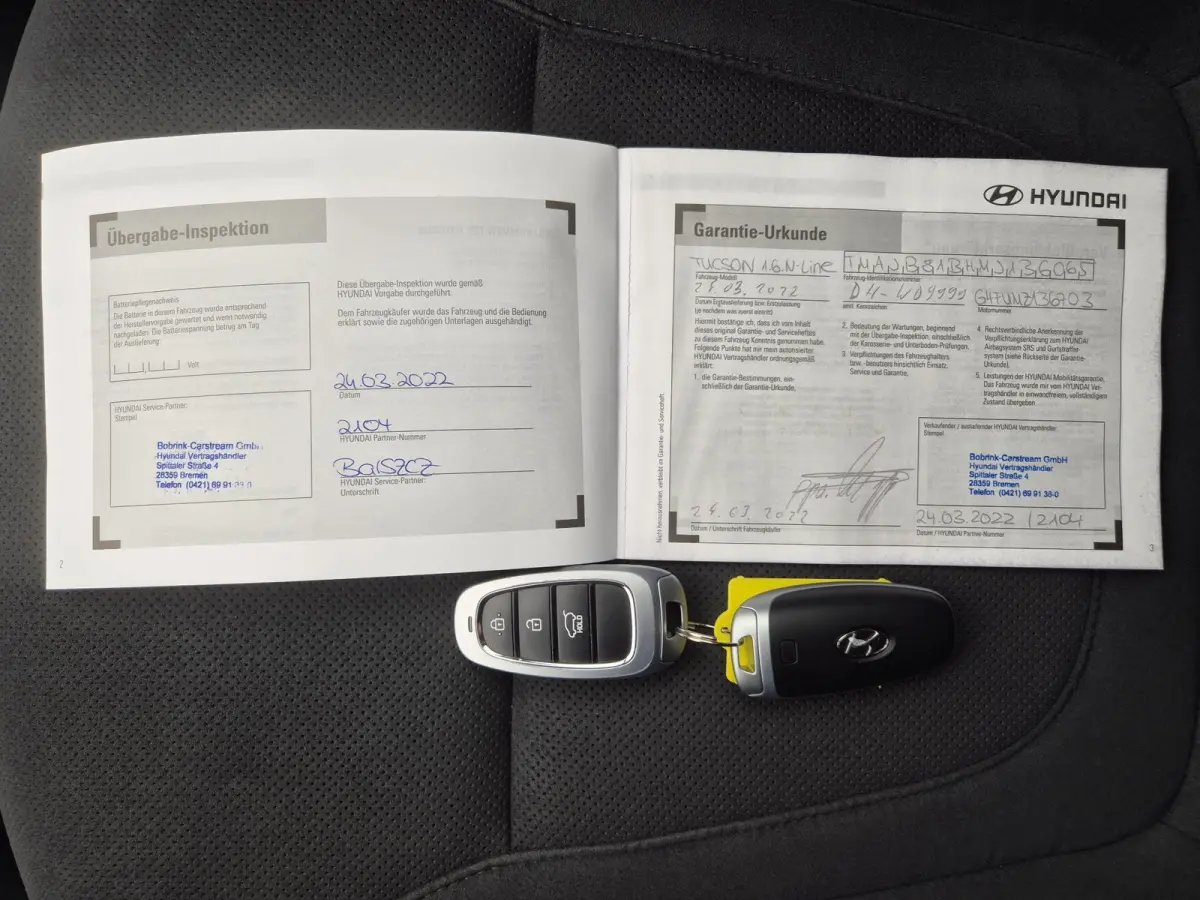 1.6 T-GDI HEV N Line Sky / Dealer onderhouden / Fabrieksgarantie tot 03-2027 / Trekhaak afneembaar / Panorama schuifdak / Trekgewicht 1650 kg / Navigatie / Apple Carplay Android / Elektrisch