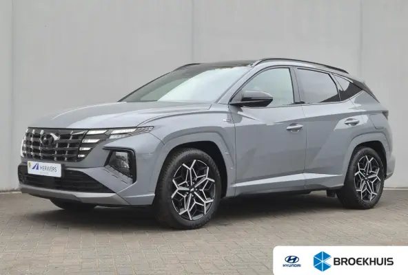 1.6 T-GDI HEV N Line Sky / Dealer onderhouden / Fabrieksgarantie tot 03-2027 / Trekhaak afneembaar / Panorama schuifdak / Trekgewicht 1650 kg / Navigatie / Apple Carplay Android / Elektrisch