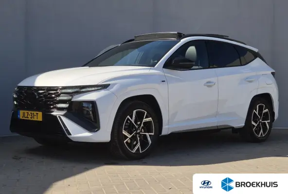 1.6 T-GDI PHEV N Line 4WD | Achteruitrijcamera | Apple Carplay/Android Auto | Lederen/suede bekleding/ Nieuw Model / Fabrieksgarantie tot 07-2029 / Dealer onderhouden / Trekgewicht 1210 kg /