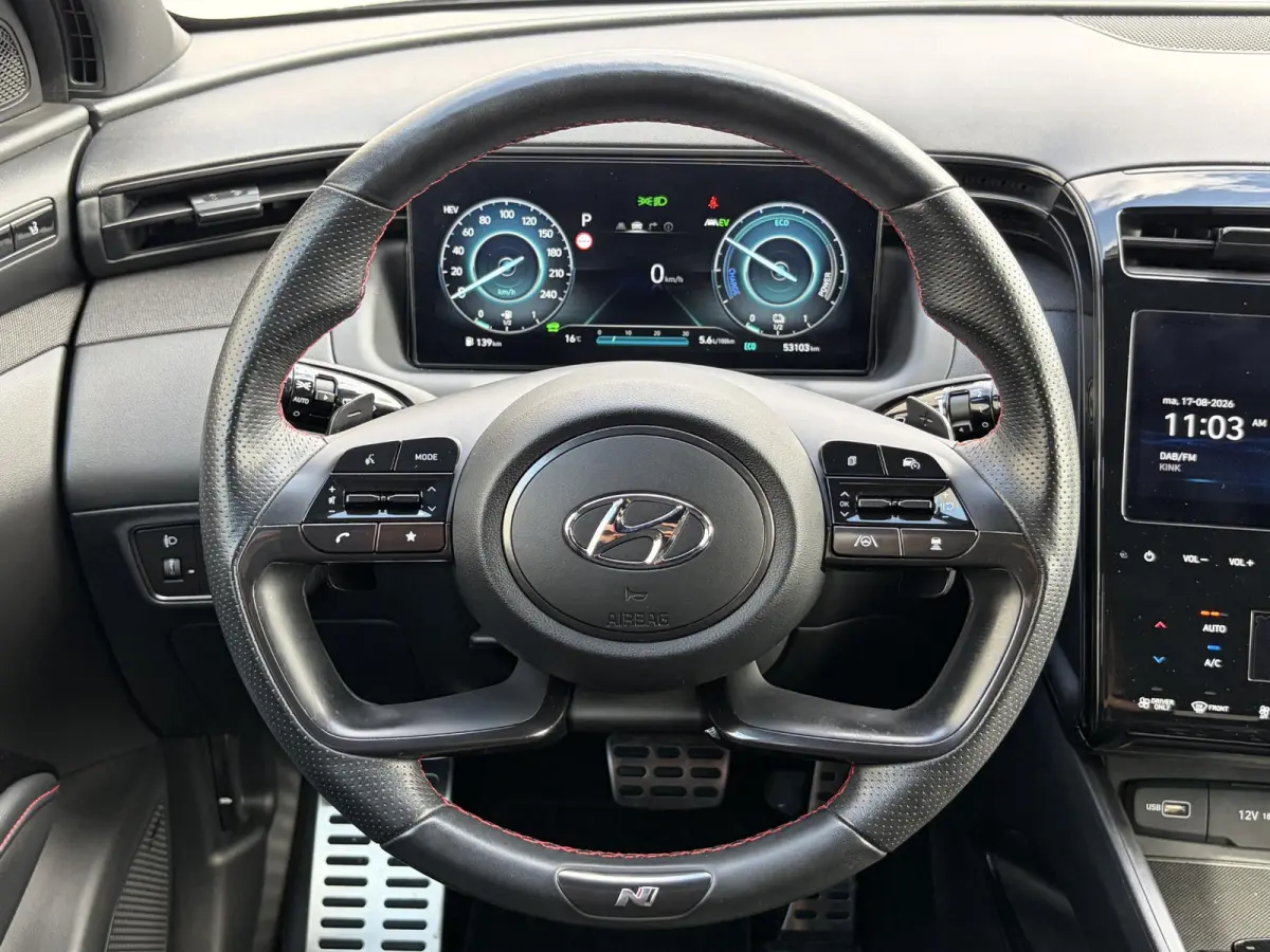 1.6 T-GDI PHEV N Line 4WD / SOH 100% / Fabrieksgarantie tot 05-2027 / Dealer onderhouden / Trekgewicht 1.350 kg / Stuur- Stoel & Achterbank verwarming / Rondomzicht camera / Apple Carplay/An