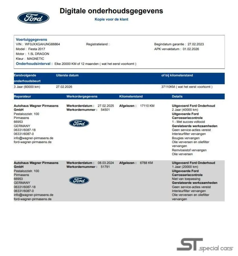 1.5 Ecoboost ST-X|Winter pack|1ste eigenaar