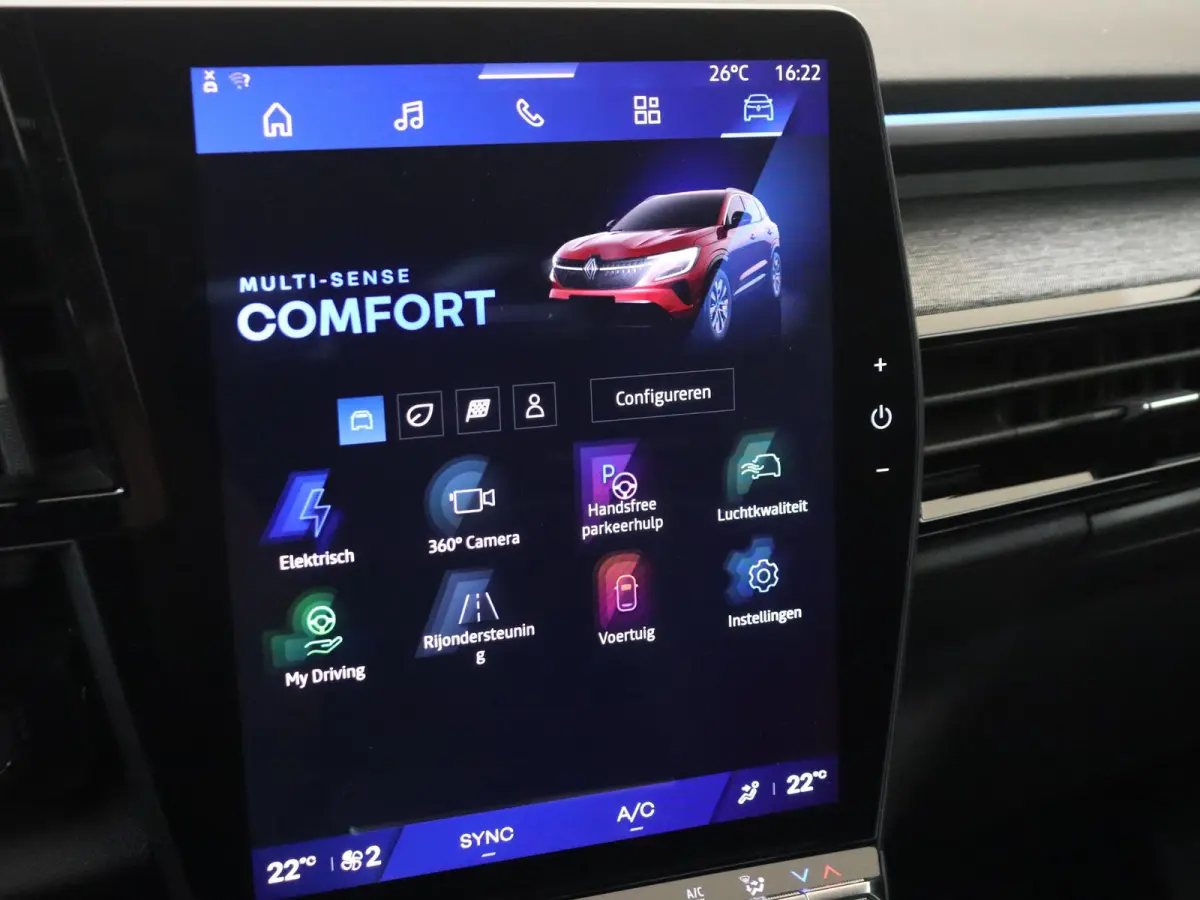 1.2 E-Tech full hybrid 200 techno | Pack around view camera | Pack Safety | Apple Carplay/Android  | cruise control adaptief | electronic climate control | lederen/stof bekleding | LED kopla